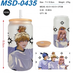 Chainsaw man Anime frosted gla...