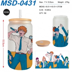 Chainsaw man Anime frosted gla...