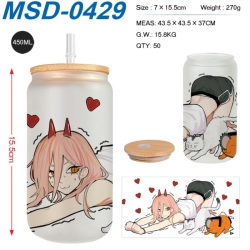 Chainsaw man Anime frosted gla...