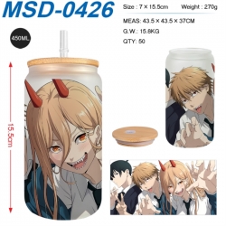 Chainsaw man Anime frosted gla...