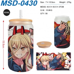 Chainsaw man Anime frosted gla...