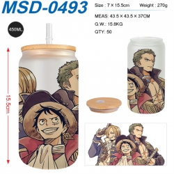 One Piece Anime frosted glass ...