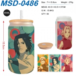 Naruto Anime frosted glass cup...