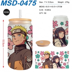 Naruto Anime frosted glass cup...