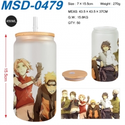 Naruto Anime frosted glass cup...