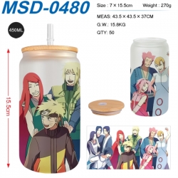 Naruto Anime frosted glass cup...