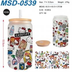 sanrio Anime frosted glass cup...