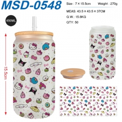 sanrio Anime frosted glass cup...