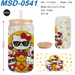 sanrio Anime frosted glass cup...