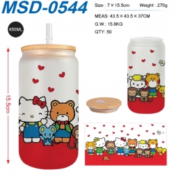 sanrio Anime frosted glass cup...