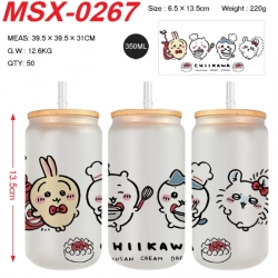 Chiikawa Anime frosted glass c...