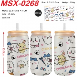 Chiikawa Anime frosted glass c...