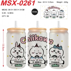 Chiikawa Anime frosted glass c...
