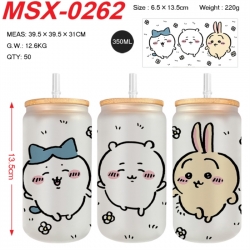 Chiikawa Anime frosted glass c...