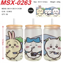 Chiikawa Anime frosted glass c...