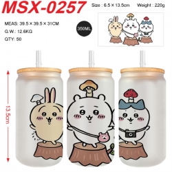 Chiikawa Anime frosted glass c...