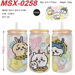 Chiikawa Anime frosted glass c...
