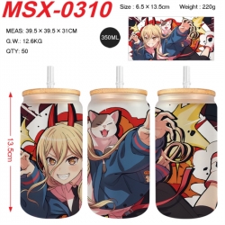 Chainsaw man Anime frosted gla...
