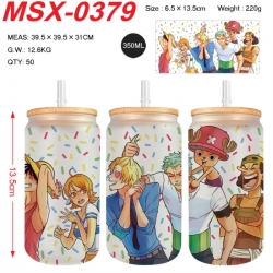 One Piece Anime frosted glass ...