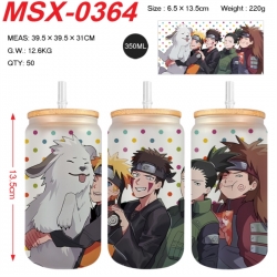 Naruto Anime frosted glass cup...