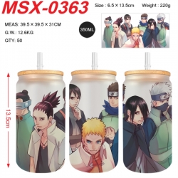 Naruto Anime frosted glass cup...