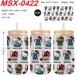 sanrio Anime frosted glass cup...