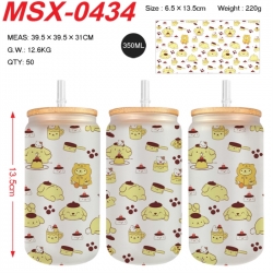sanrio Anime frosted glass cup...