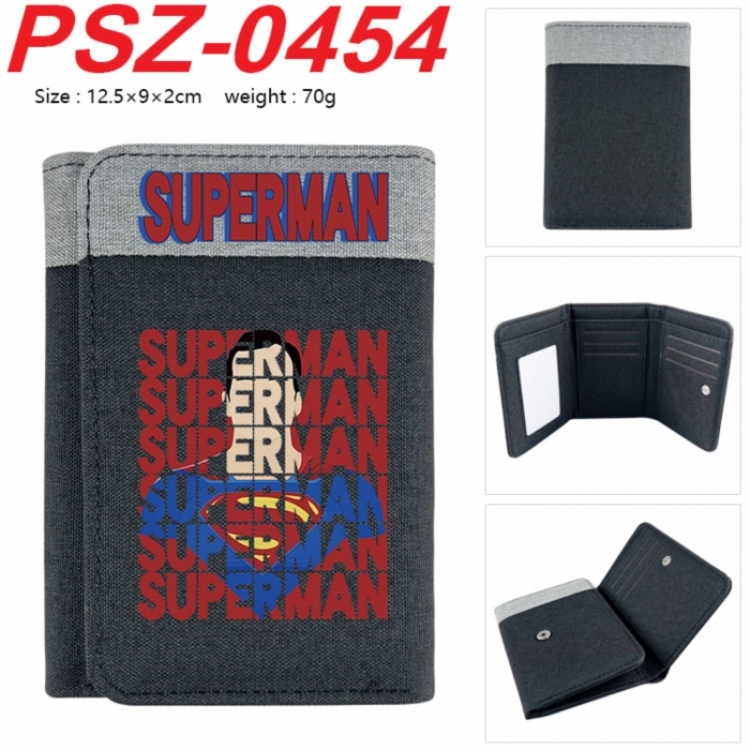 Marvel Anime color blocked three fold concealed wallet 12.5X9X2CM 70G