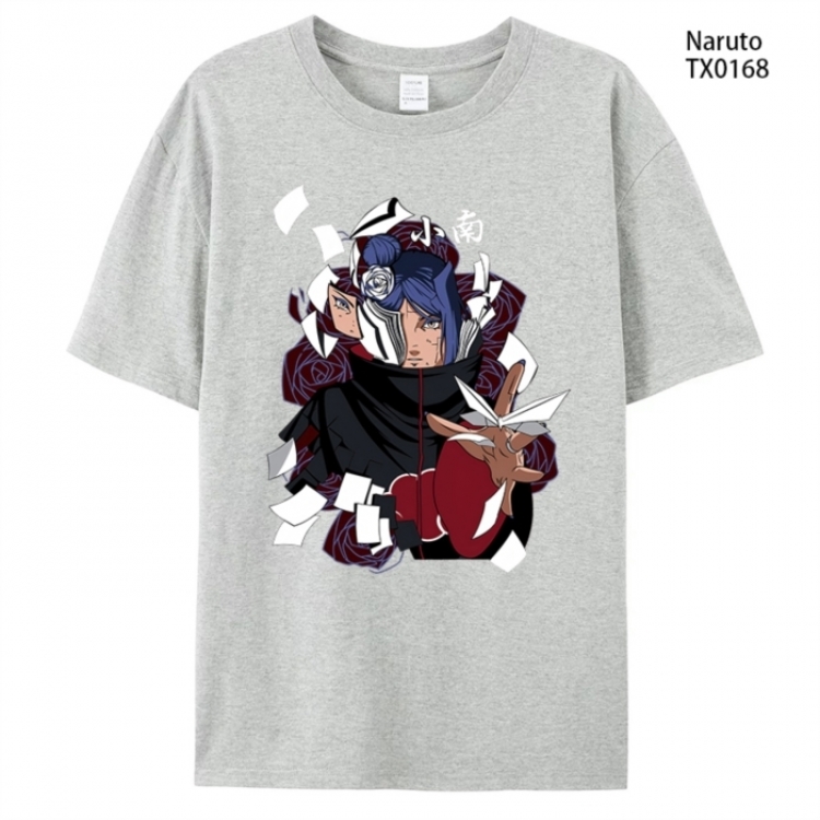 Naruto Anime peripheral printed pure cotton T-shirt from S to 4XL