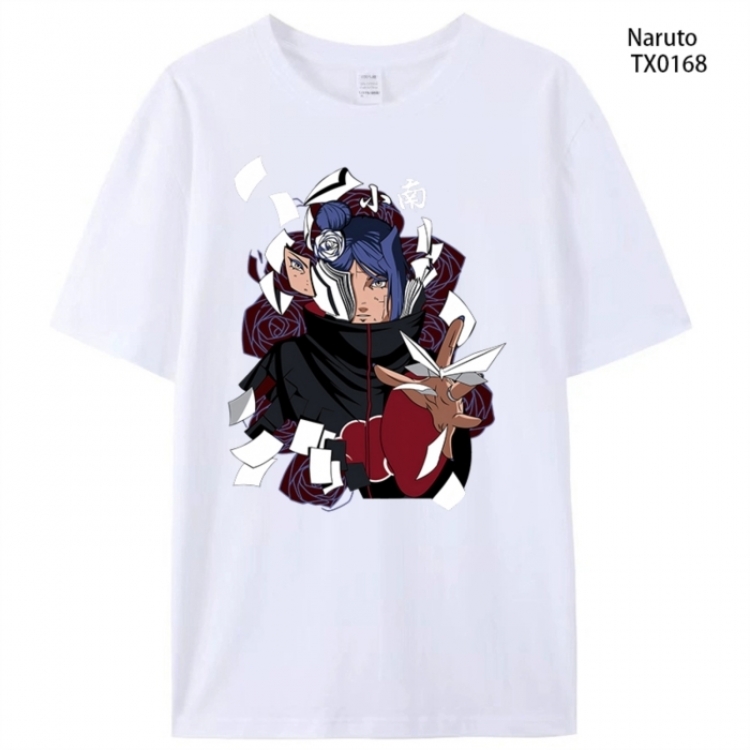 Naruto Anime peripheral printed pure cotton T-shirt from S to 4XL