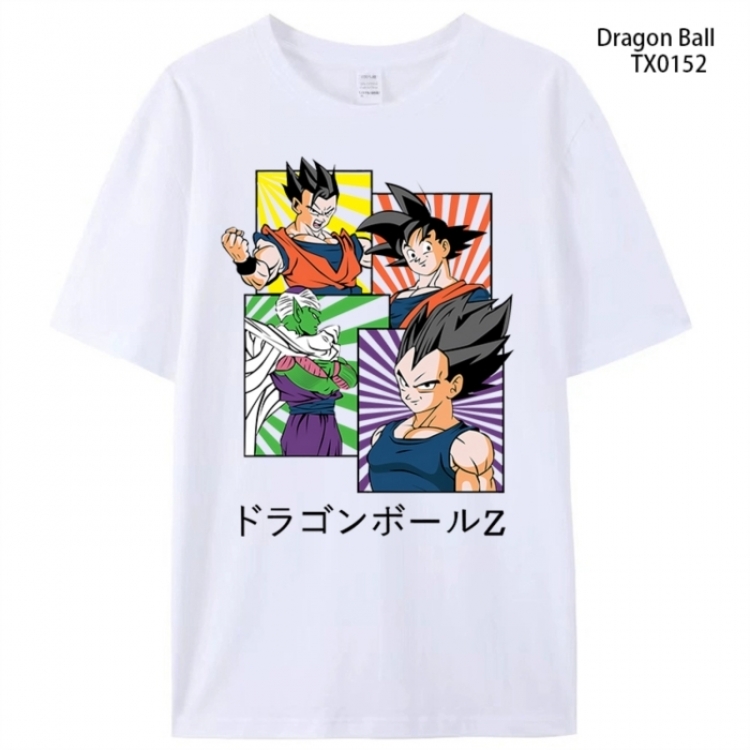 DRAGON BALL Anime peripheral printed pure cotton T-shirt from S to 4XL