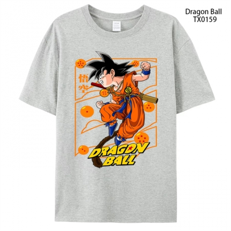 DRAGON BALL Anime peripheral printed pure cotton T-shirt from S to 4XL