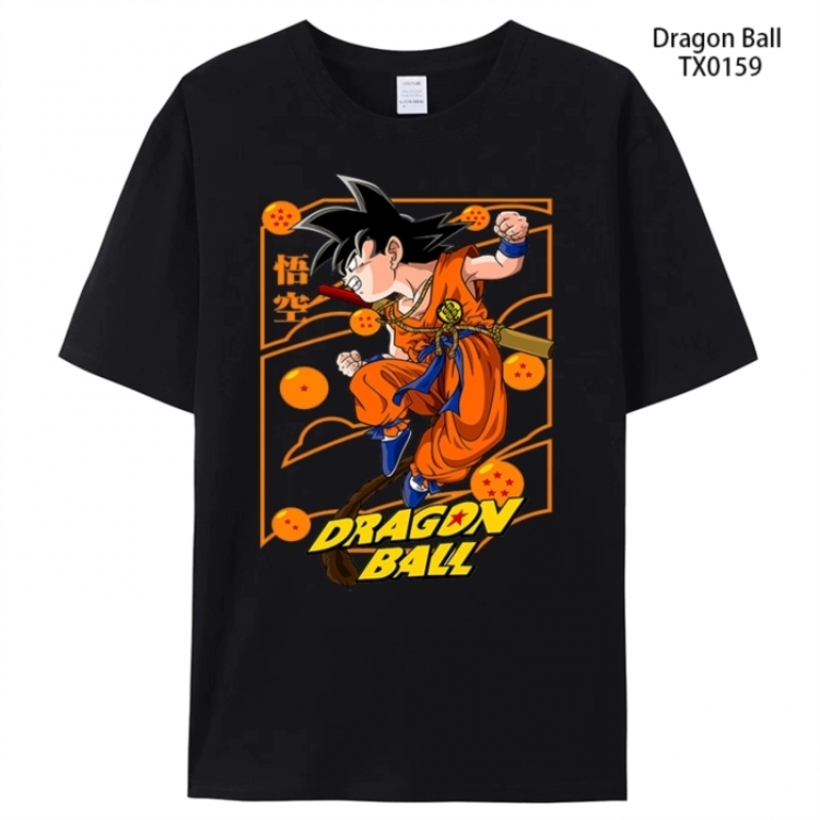 DRAGON BALL Anime peripheral printed pure cotton T-shirt from S to 4XL