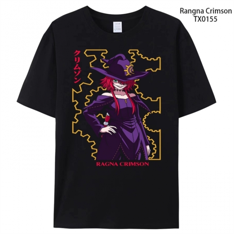 Ragna Crimson Anime peripheral printed pure cotton T-shirt from S to 4XL