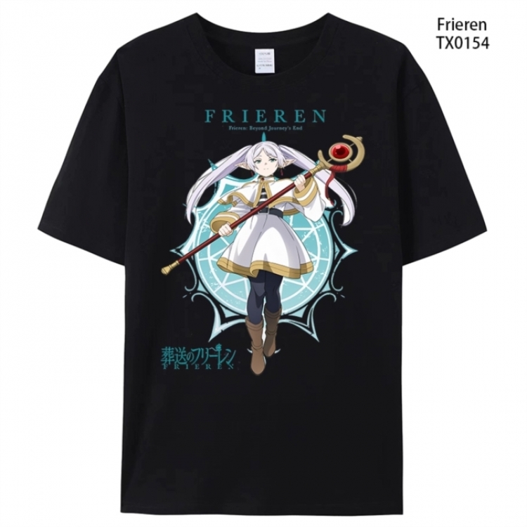 Frieren: Beyond J ourney's Anime peripheral printed pure cotton T-shirt from S to 4XL
