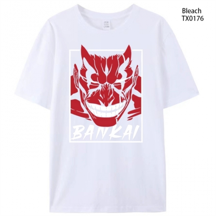 Bleach Anime peripheral printed pure cotton T-shirt from S to 4XL