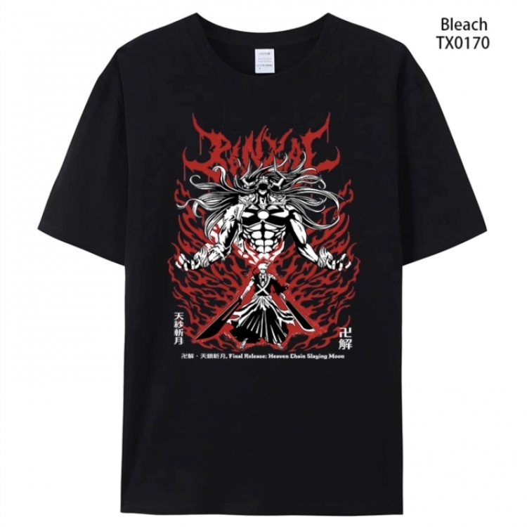 Bleach Anime peripheral printed pure cotton T-shirt from S to 4XL