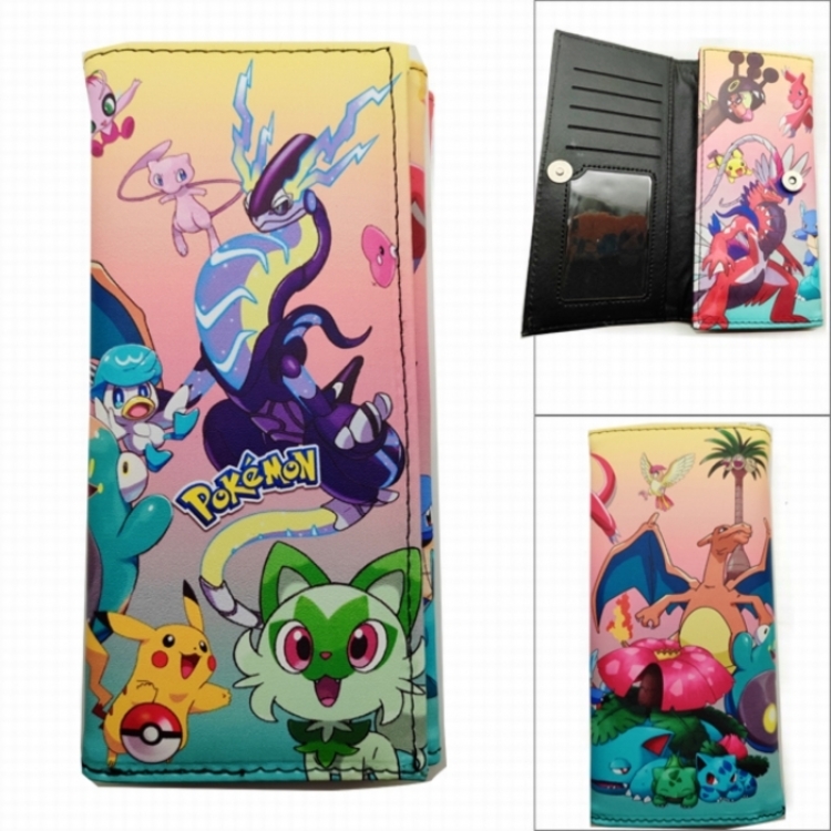 Nintendo Anime Long Tri-Fold Wallet Wallet with Colorful Snaps