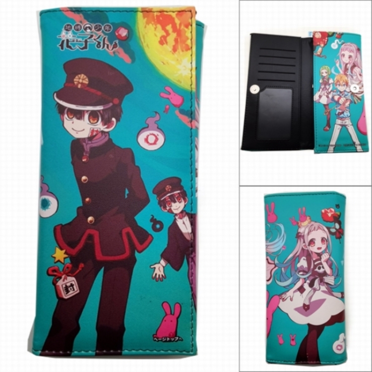 Toilet-bound Hanako-kun Anime Long Tri-Fold Wallet Wallet with Colorful Snaps