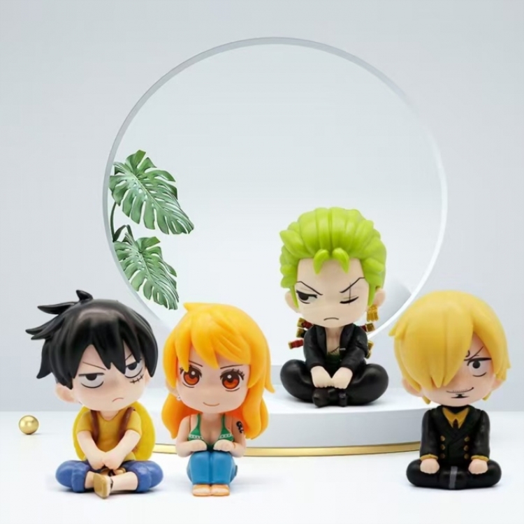 One Piece Bagged Figure Decoration Model 9.5cm a set of 4