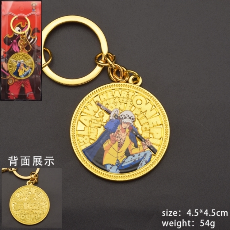 One Piece Anime peripheral metal keychain pendant