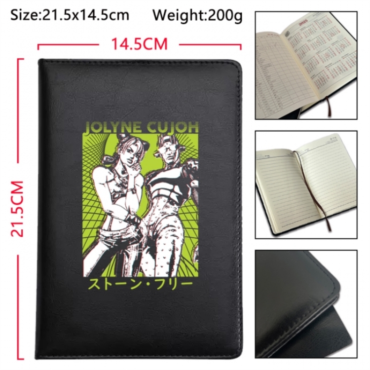 JoJos Bizarre Adventure Anime Printed PU Car Thread Notebook Hard Cover 21.5x14.5cm