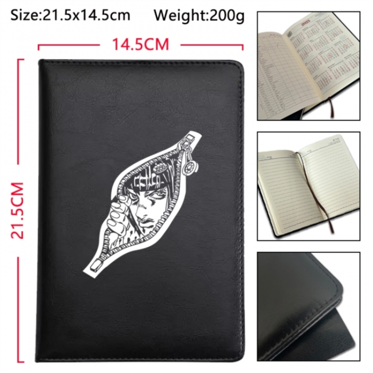 JoJos Bizarre Adventure Anime Printed PU Car Thread Notebook Hard Cover 21.5x14.5cm
