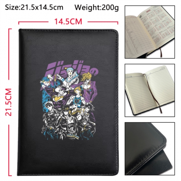 JoJos Bizarre Adventure Anime Printed PU Car Thread Notebook Hard Cover 21.5x14.5cm