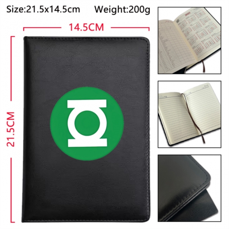 Superhero Anime Printed PU Car Thread Notebook Hard Cover 21.5x14.5cm