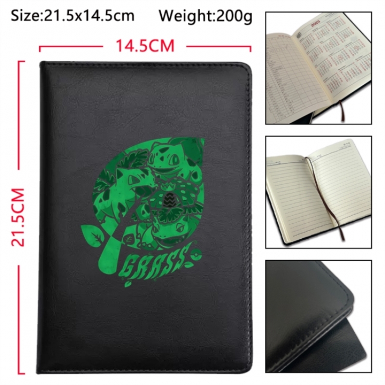 Pokemon Anime Printed PU Car Thread Notebook Hard Cover 21.5x14.5cm