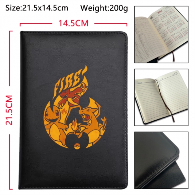Pokemon Anime Printed PU Car Thread Notebook Hard Cover 21.5x14.5cm
