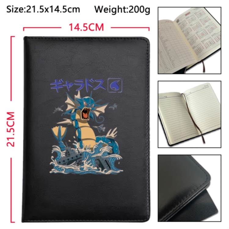 Pokemon Anime Printed PU Car Thread Notebook Hard Cover 21.5x14.5cm