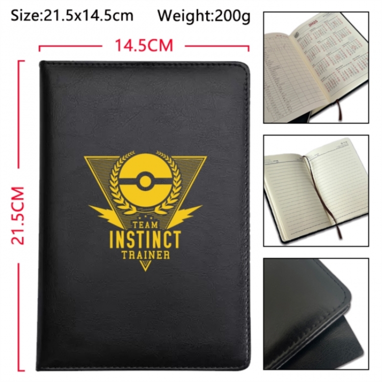 Pokemon Anime Printed PU Car Thread Notebook Hard Cover 21.5x14.5cm