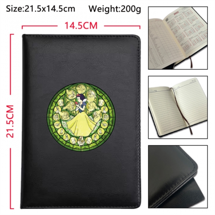 Disney Anime Printed PU Car Thread Notebook Hard Cover 21.5x14.5cm